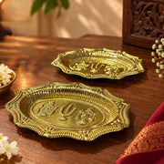 zishta-brass-shanku-chakra-plate-small-set-of-2