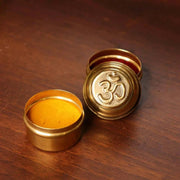 Brass Sindoor Dibbi OM-Set of 4 – Gift Set