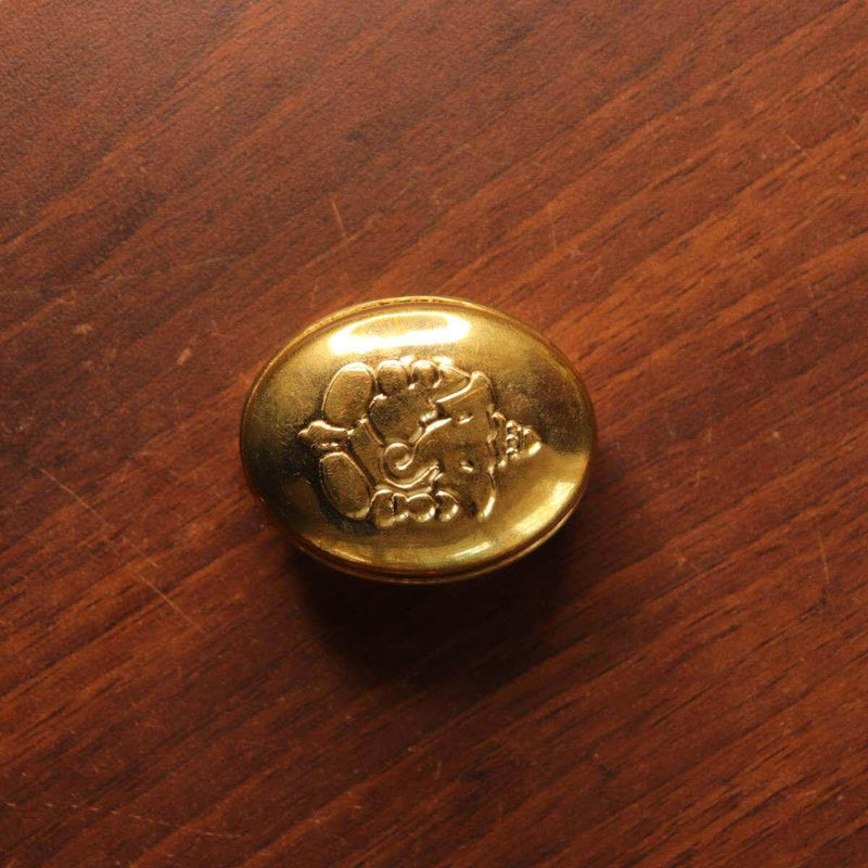 Brass Sindoor Dibbi Oval Set Of 4 – Gift Set