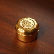 Brass Sindoor Dibbi Round Set Of 4 – Gift Set