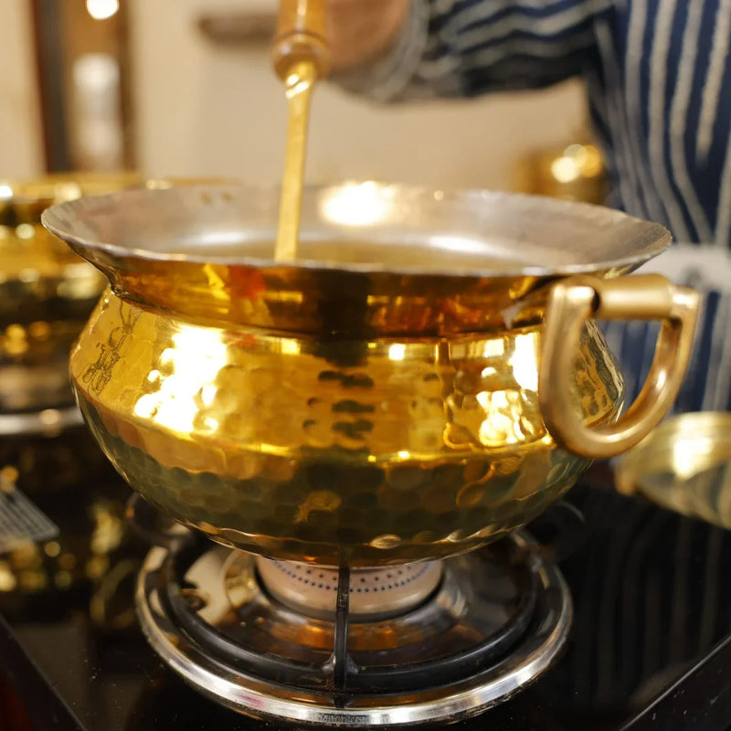 Brass Sipri With Lid – Brass Storage Container