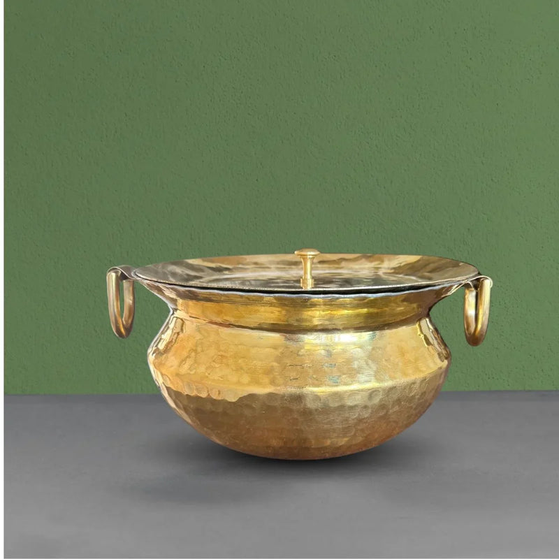Brass Sipri With Lid – Brass Storage Container