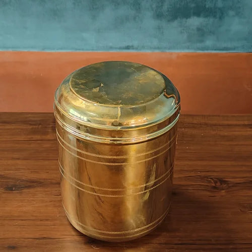 Brass Storage Containers: 4-5 kgs Capacity – Brass Storage Container