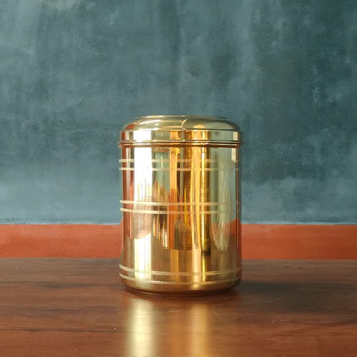 Brass Storage Containers: 4-5 kgs Capacity – Brass Storage Container