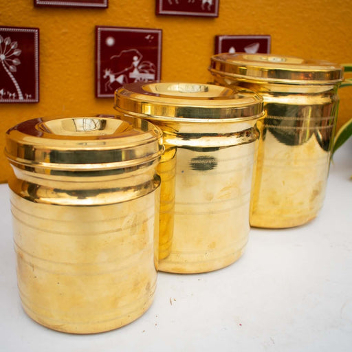 Brass Storage Containers (With Tin Coating) – Brass Storage Container