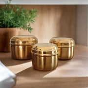 Brass Storage Tiffin Box Containers (With tin Coating) – Brass Tiffin Container