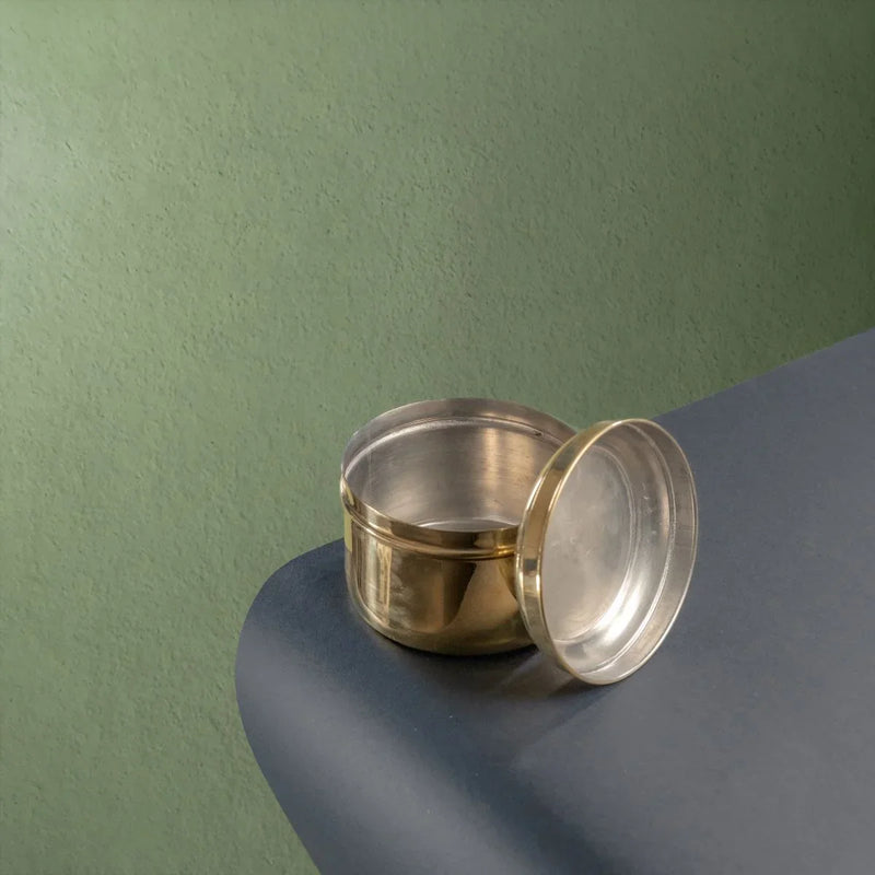 Brass Storage Tiffin Box Containers (With tin Coating) – Brass Tiffin Container