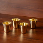 Brass Tumbler Etched-Set of 4 – Drink Tumbler