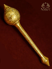 Brass/Peetal Hanuman Ji Gada – Decorative Gada