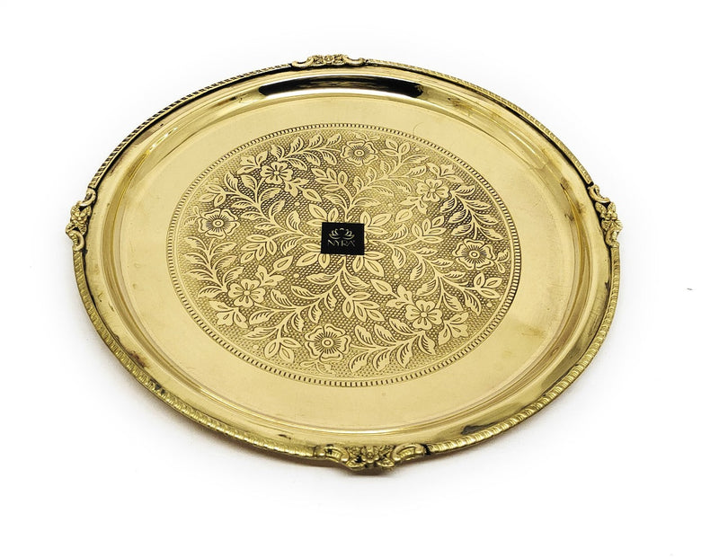 Traditional Brass Dinner Thali Set – Kitchen Utensil