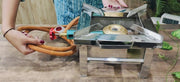 Stainless Steel Heavy Duty Single Burner Square Chulha Canteen Bhatti – Kitchen Utensil