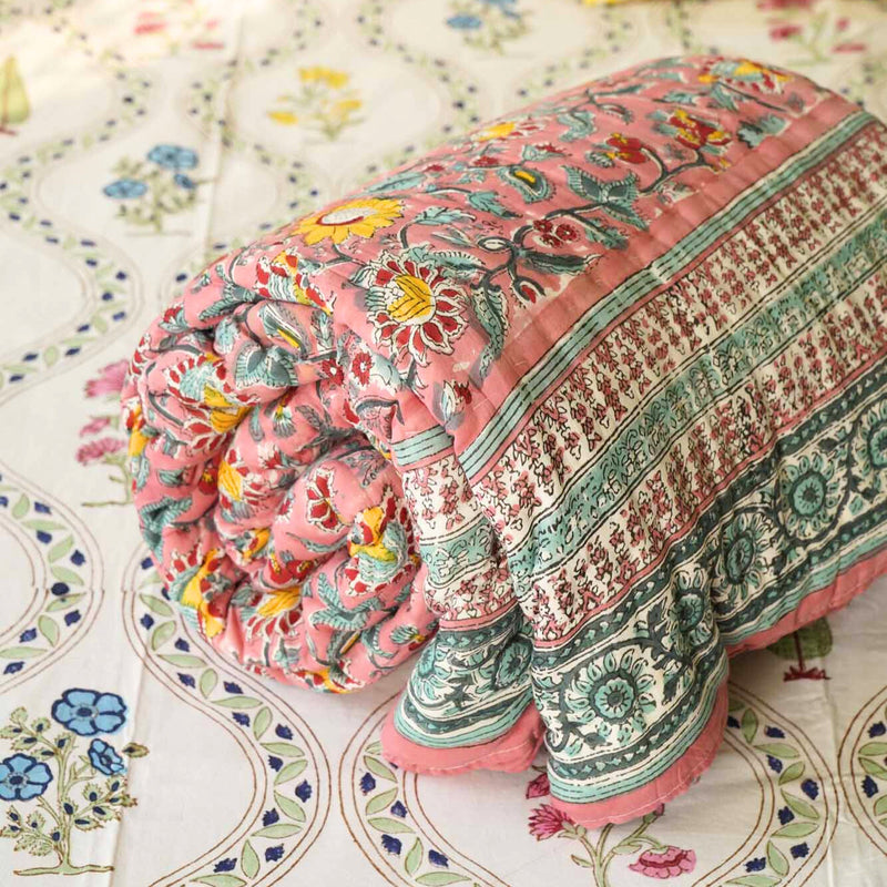 local-kala-gulabi-single-bed-razai-comforter