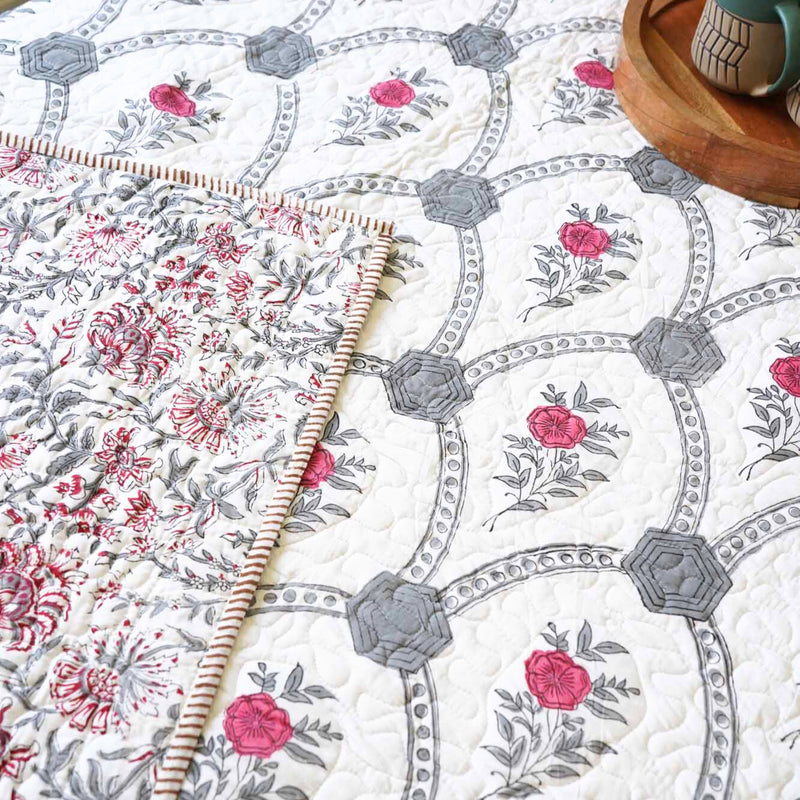 local-kala-grey-arches-quilted-and-reversible-handblock-bedcover-i-comforter