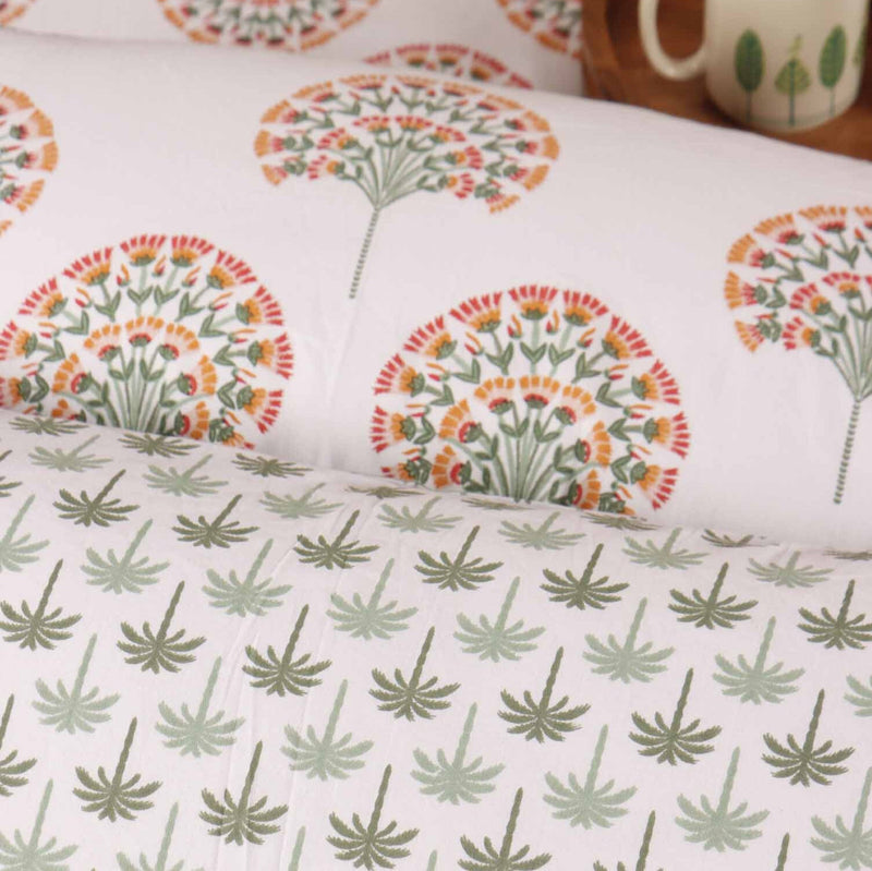 local-kala-peacock-green-cotton-bedsheet-108x108