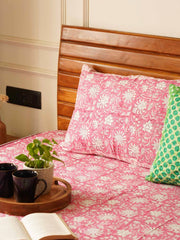 local-kala-gulabi-handblock-bedsheet-108x108-inches