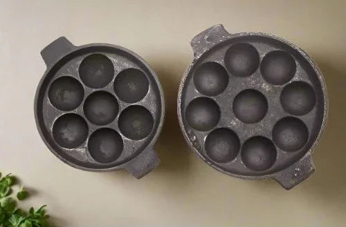 Cast Iron Kuzhi Paniyarakal (Paddu-Appe Tawa) – Kitchen Tool