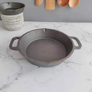 Cast Iron Loop-Round Skillet, Pan (Dual Handle) – Cast Iron Skillet