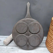 Cast Iron Mini Uthappam Pan - 4 Cavities – Cooking Pan