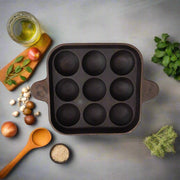 Cast Iron Paniyaram Pan – 9 Pits