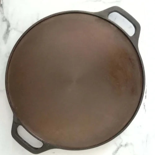 Cast Iron Tawa Smooth Finish - Double Handle – Dosa Tawa