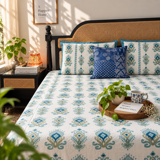local-kala-aashiyana-blue-flat-i-fitted-bedsheet-108x108-inches