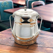 Stainless Steel Milk Pot/Container with lid – Storage Container