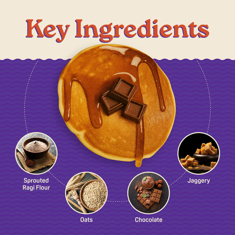 Natible Instant Millet Pancake Mix -Chocolate Variety Pack – Easy Breakfast Pancake Mix (7.05 oz)