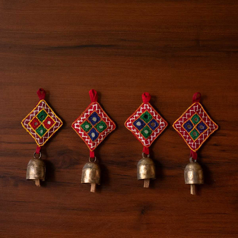 Copper Coated Iron Bell Key Chain Set Of 4 – Keychain Set