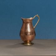 Copper Water Curved Jug: Traditional Design – Copper Water Jug