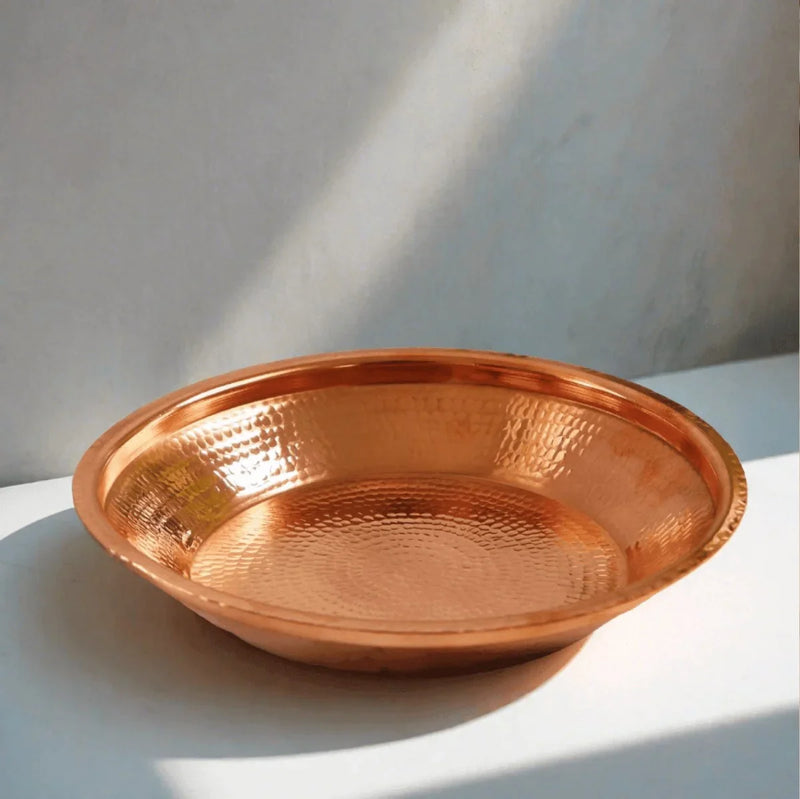 Copper Puja Thali – Serving Plate