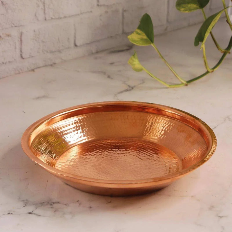Copper Puja Thali – Serving Plate