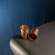 Copper Water Tumbler-Glass Set – Copper Drinking Glass Set