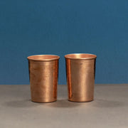 Copper Water Tumbler-Glass Set – Copper Drinking Glass Set