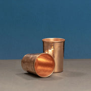 Copper Water Tumbler-Glass Set – Copper Drinking Glass Set