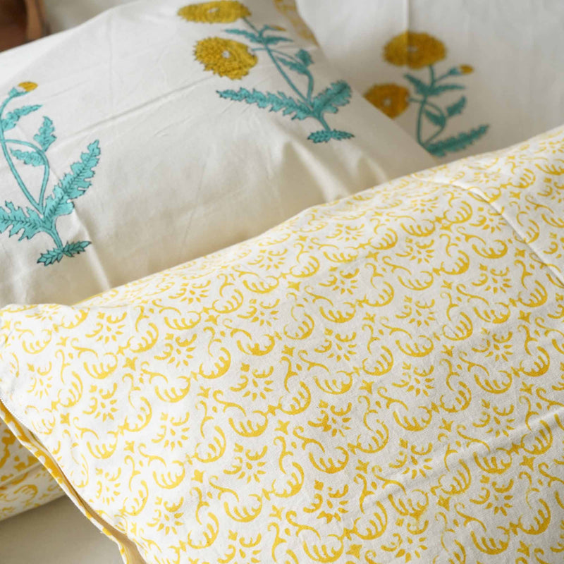 local-kala-genda-hand-block-bedsheet-108x108-inches