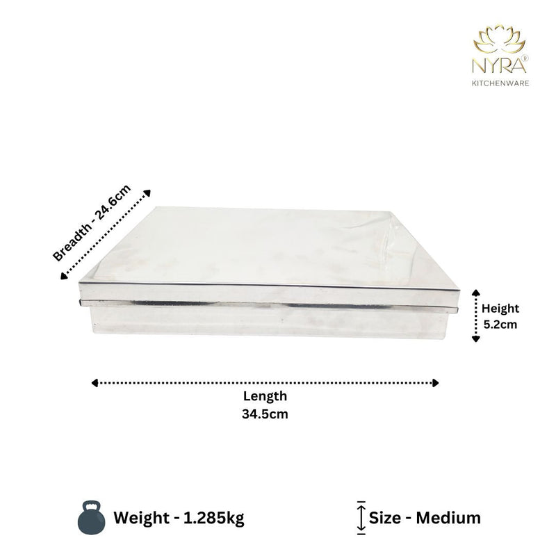 Stainless Steel Storage Box & Tray Set – Storage Container