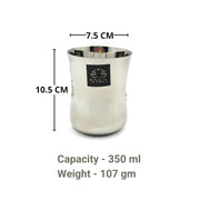 Stainless Steel Glass/Tumbler with Laser Floral Design set of 6 & 12 – Drinking Tumbler