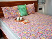 local-kala-gulabi-jaal-handblock-bedsheet-100x108-inches