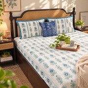 local-kala-aashiyana-blue-flat-i-fitted-bedsheet-108x108-inches