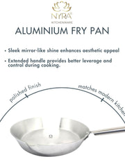 Aluminium Fry Pan with Stainless Steel Handle - for Cooking and Frying – Frying Pan