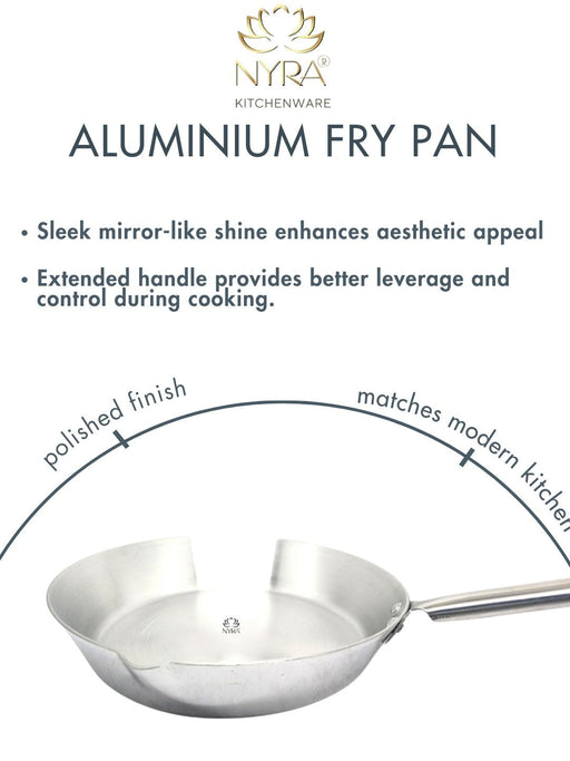 Aluminium Fry Pan with Stainless Steel Handle - for Cooking and Frying – Frying Pan