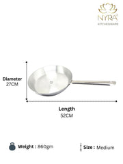 Aluminium Fry Pan with Stainless Steel Handle - for Cooking and Frying – Frying Pan