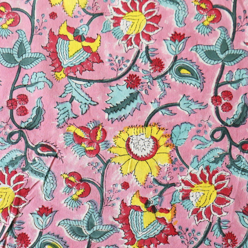 local-kala-gulabi-jaal-handblock-bedsheet-100x108-inches