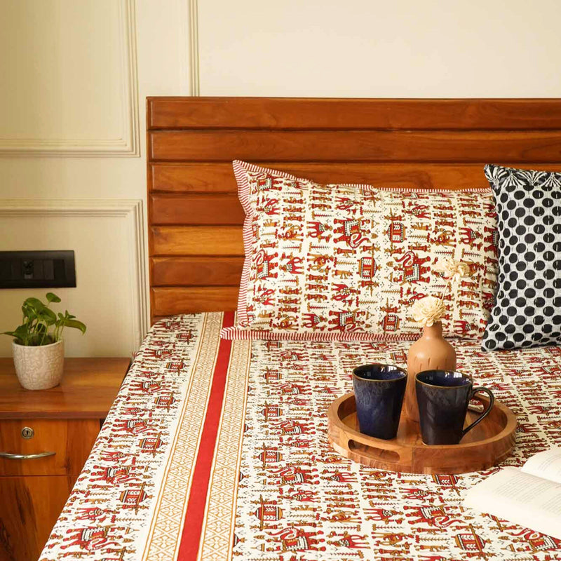 local-kala-jaipur-og-red-flat-i-fitted-bedsheet-90x108-inches