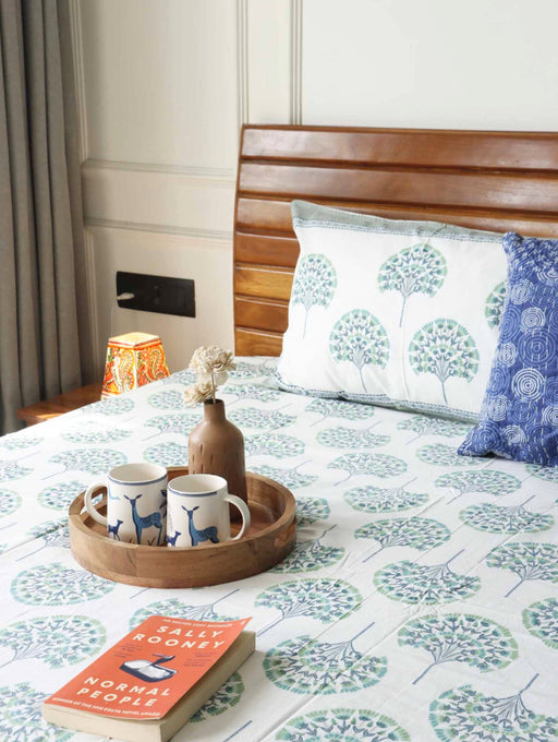 local-kala-peacock-green-flat-i-fitted-bedsheet-108x108-inches