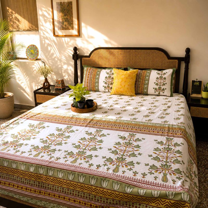 local-kala-b-07-white-flat-i-fitted-bedsheet-108x108-inches