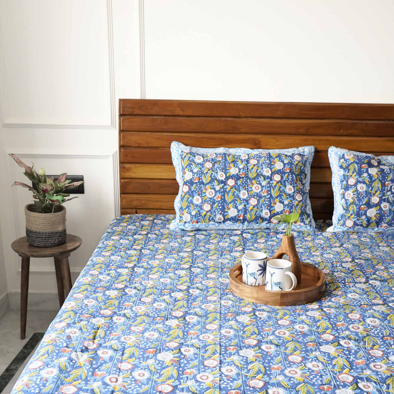 local-kala-starry-night-hand-block-bedsheet-100x108-inches
