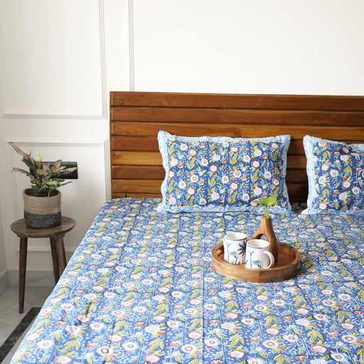 local-kala-starry-night-hand-block-bedsheet-100x108-inches