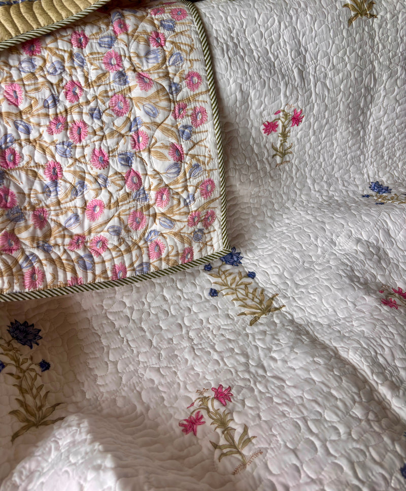 aenak-pink-blue-floral-handblock-printed-reversible-quilted-cotton-bedcover-set-105x108