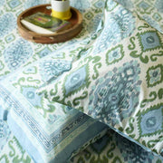 local-kala-ikkat-blue-flat-fitted-bedsheet-90x108-inches